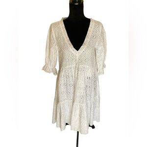 Sundance White Eyelet Dress